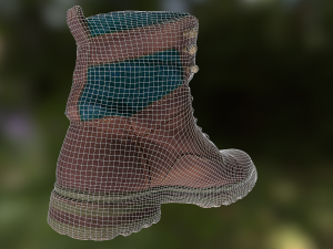 winter boots Modèle 3D