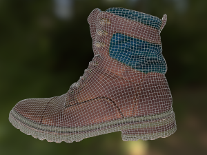 winter boots Modèle 3D