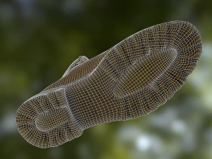 boot low poly model 3D Model