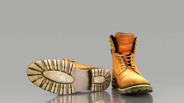 boot low poly model 3D Model .c4d .max .obj .3ds .fbx .stl .blend 
