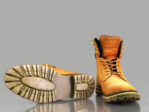 boot low poly model 3D Model