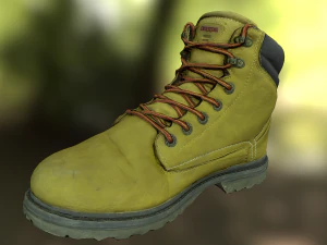 boot low poly model 3D Model