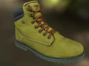 boot low poly model 3D Model
