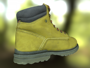 boot low poly model Modelo 3D