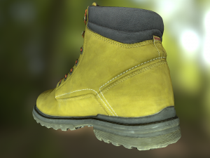 boot low poly model Modelo 3D