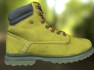 boot low poly model Modelo 3D