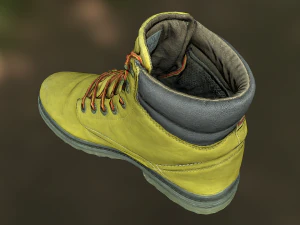 boot low poly model 3D Model