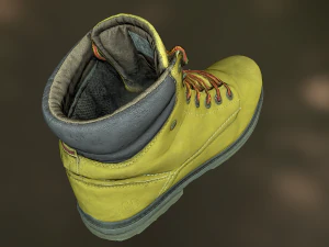 boot low poly model 3D Model