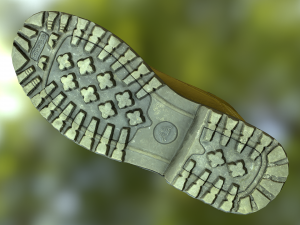 boot low poly model Modelo 3D