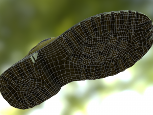 boot low poly model Modelo 3D
