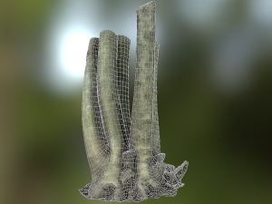 fig tree environment low poly model 3D 모델