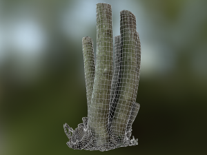 fig tree environment low poly model 3D 모델