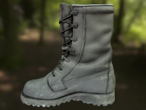 military boot low poly model 3D Model