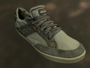 worn sneaker shoe low poly model 3D Model