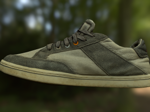 worn sneaker shoe low poly model 3D 模型