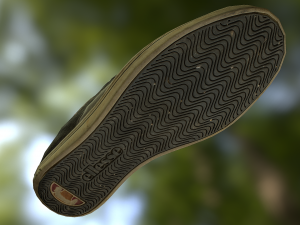 worn sneaker shoe low poly model 3D 模型