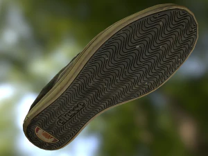 worn sneaker shoe low poly model 3D Model