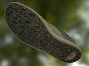 worn sneaker shoe low poly model 3D Model
