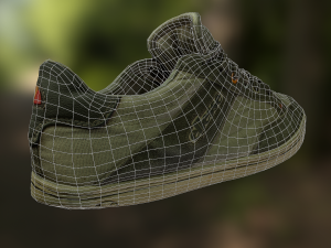 worn sneaker shoe low poly model 3D 模型
