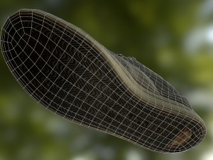 worn sneaker shoe low poly model 3D 模型
