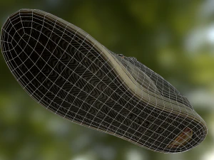 worn sneaker shoe low poly model 3D Model