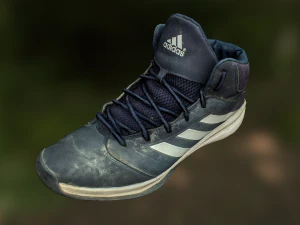 worn sneaker shoe low poly model 3D Model