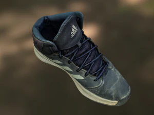 worn sneaker shoe low poly model 3D Model
