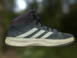 worn sneaker shoe low poly model 3D 模型