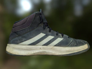 worn sneaker shoe low poly model 3D Model