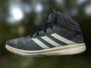 worn sneaker shoe low poly model 3D Model