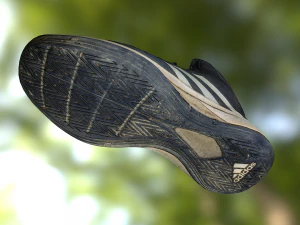 worn sneaker shoe low poly model 3D Model