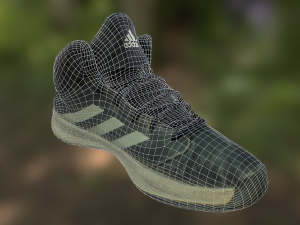 worn sneaker shoe low poly model 3D 模型