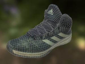 worn sneaker shoe low poly model 3D 模型