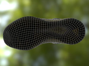 worn sneaker shoe low poly model 3D Model