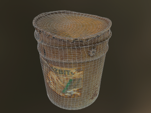 old rusty oil barrel can 3D Model