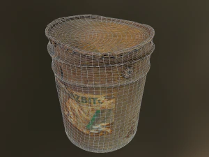 old rusty oil barrel can 3D Model