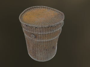 old rusty oil barrel can 3D Model