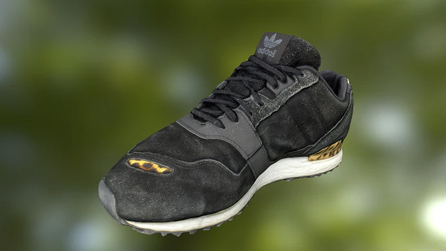 sneaker shoe low poly model 3D Model .c4d .max .obj .3ds .fbx .stl .blend 