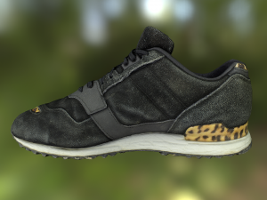 sneaker shoe low poly model Modello 3D
