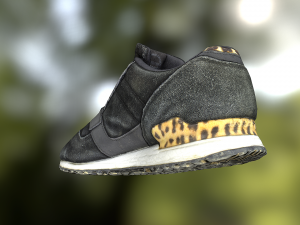 sneaker shoe low poly model Modello 3D