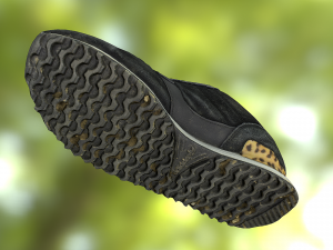sneaker shoe low poly model Modello 3D