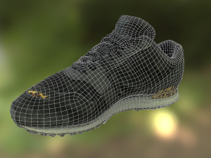 sneaker shoe low poly model Modello 3D
