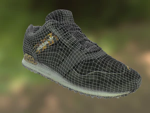 sneaker shoe low poly model 3D Model