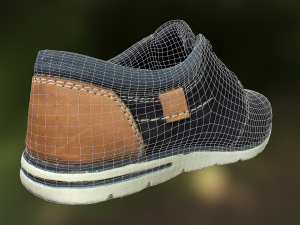 shoe low poly model Modèle 3D