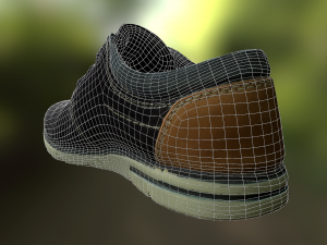 shoe low poly model Modèle 3D