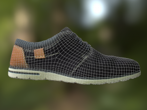 shoe low poly model Modèle 3D