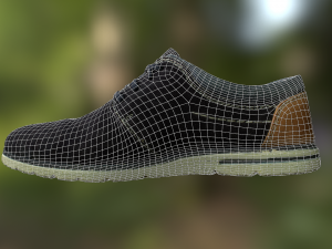 shoe low poly model Modèle 3D
