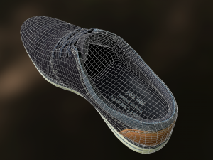 shoe low poly model Modèle 3D