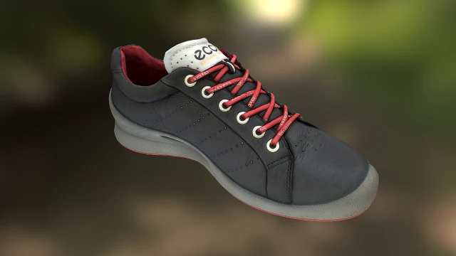 shoe low poly model 3D Model .c4d .max .obj .3ds .fbx .stl .blend 