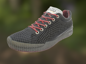 shoe low poly model 3D मॉडल